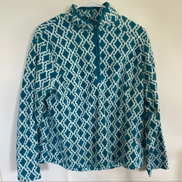 Lands’ End kids jacket blue and white - Picture 4 of 4